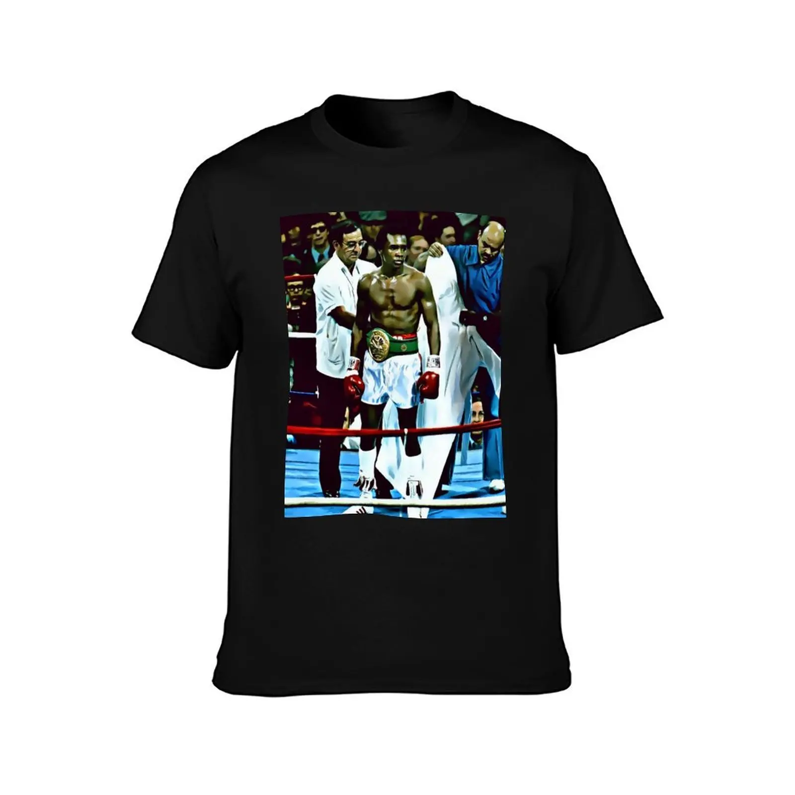 Sugar Ray Leonard T-Shirt Big Size Crew Neck T-Shirt
