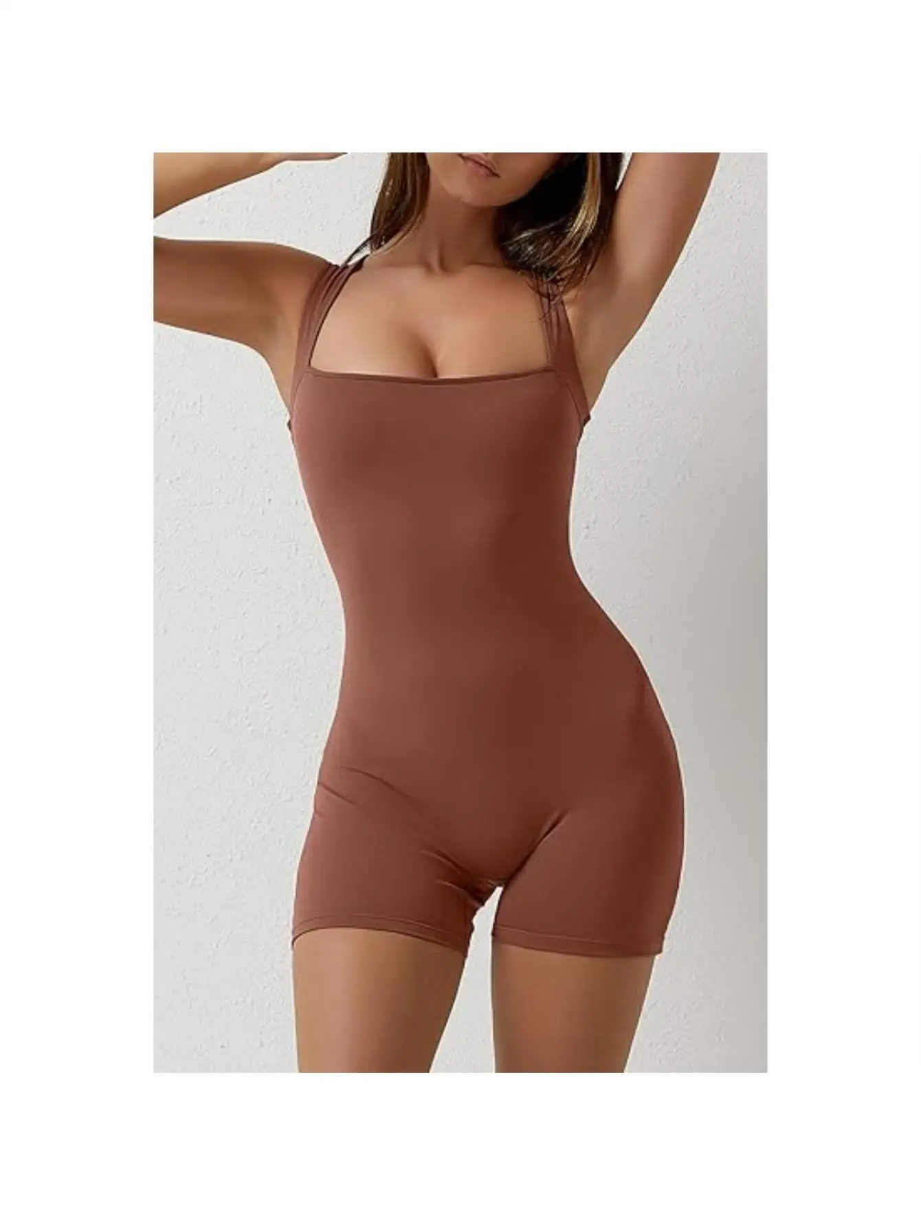 

Женский комбинезон-шорты из эластичной ткани, подходит для занятий спортом, подходит для всех сезонов, идеальный подарок