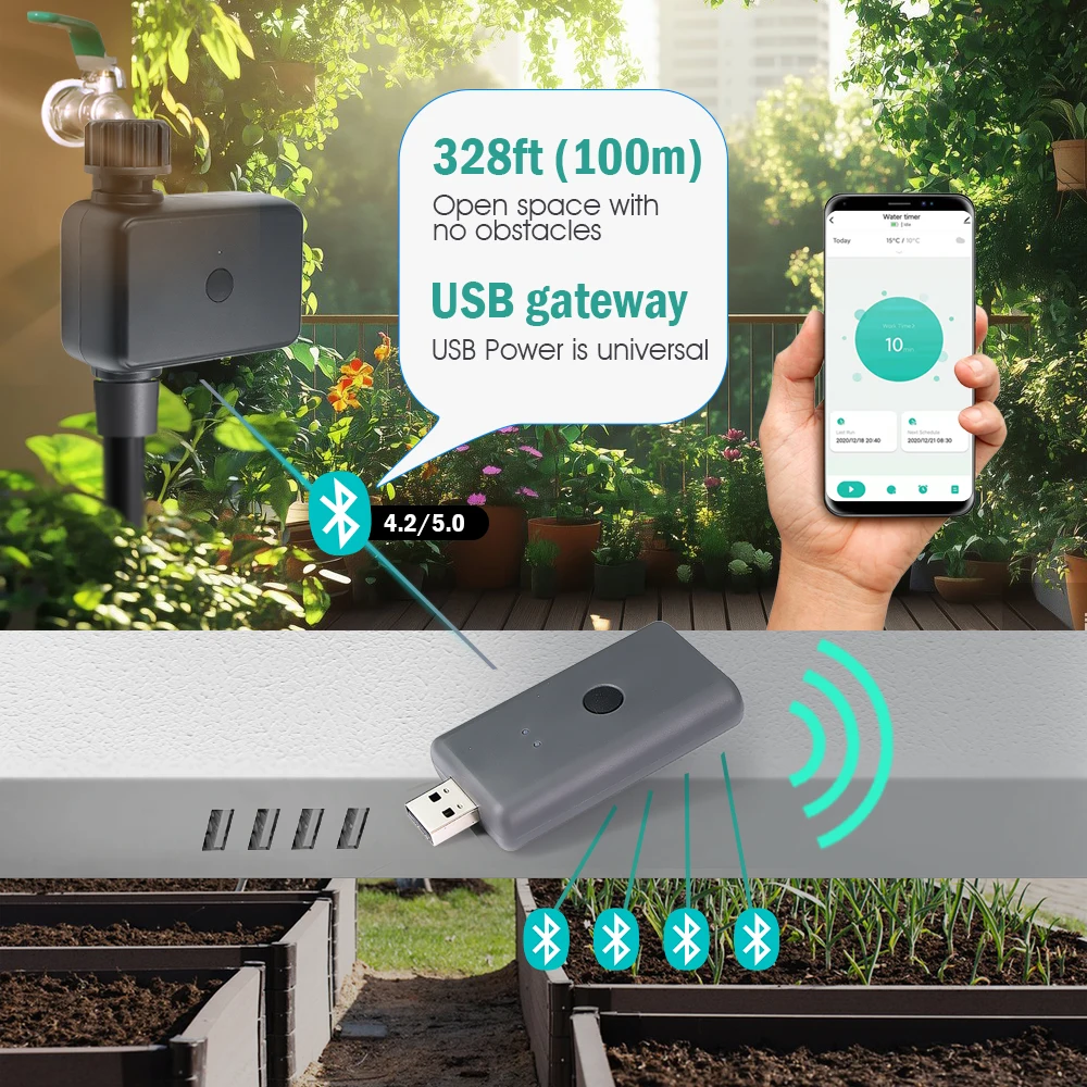 USB Tuya Smart WiFi Bluetooth Hub Gateway Works with Alexa Google Home Voice Control Smart Life App Indoor Remote Control Center