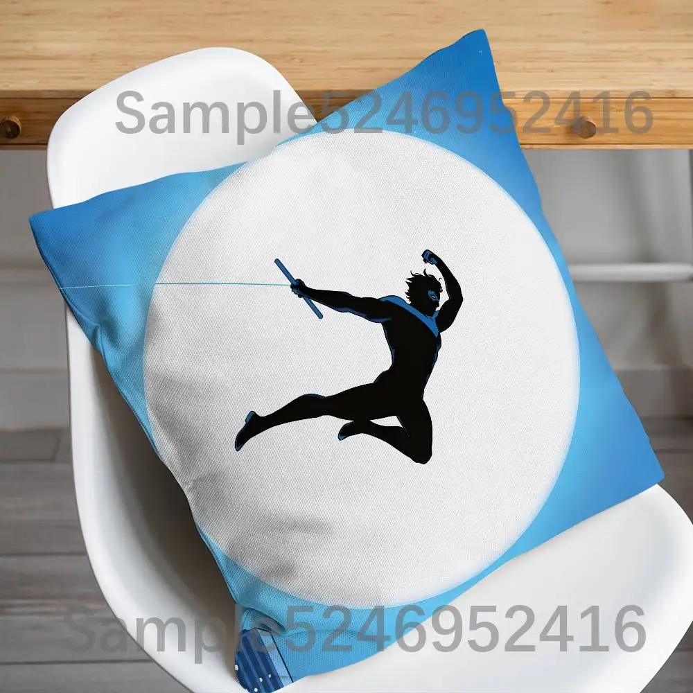 D-Dick Grayson Heros Pillow Case Short Plush Sofa Decorative Gift Home Double-sided Printing Cushio view 5