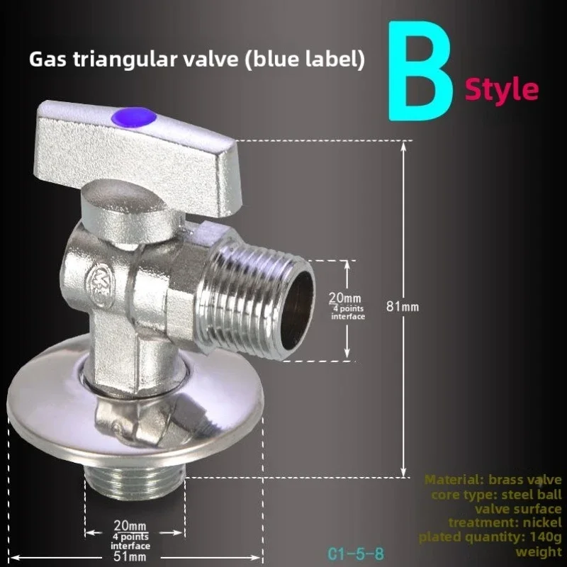 

Full Bore Ball Core Angle Valve - High-Flow Hot/Cold Water Shut-Off for Gas Water Heaters & Kitchen Sinks