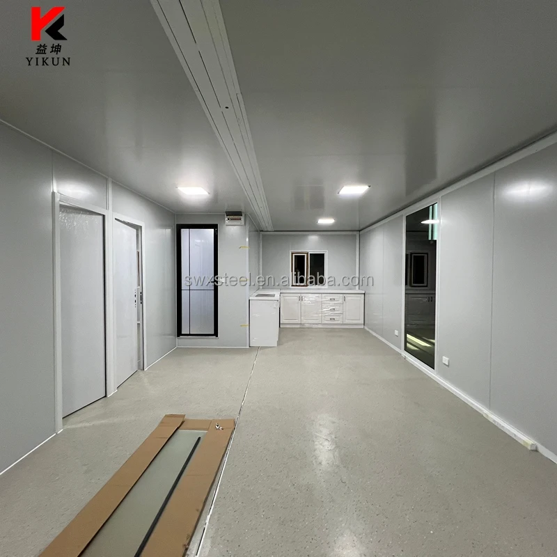 2 3 4 Bedroom 20/40 Ft Modular Home Easy Shipping Prefabricated Expandable Container House Mobile Tiny Office Building Bathroom