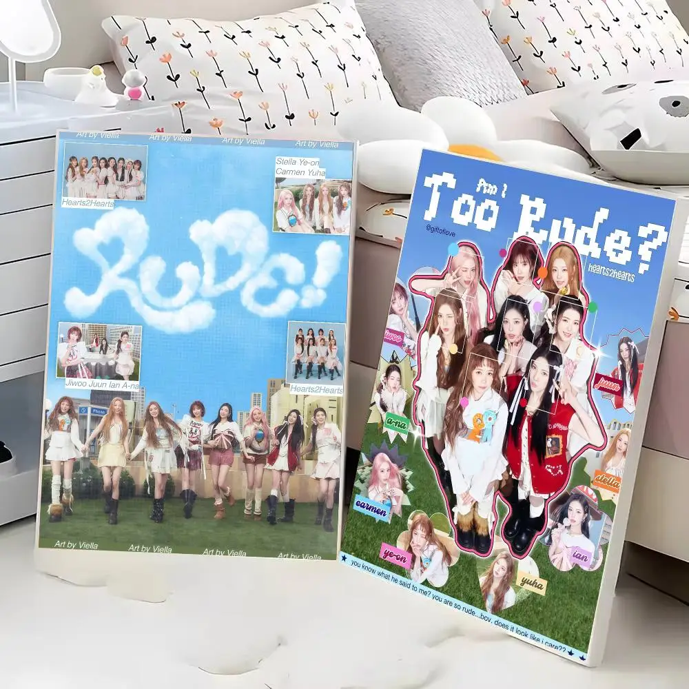 K-Pop H-Hearts2Hearts Group Poster Wall Art Print Poster for Bedroom Living Room Home Decor Gift Artwork - view 4