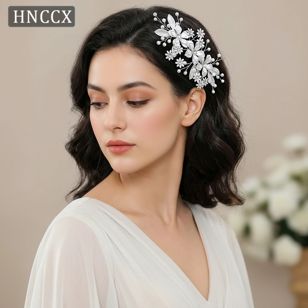 

YouLaPan Elegant Bridal Hair Comb Wedding Simulation Alloy Rhinestone Flowers Hair Accessories Women Party Prom Headpiece HP977