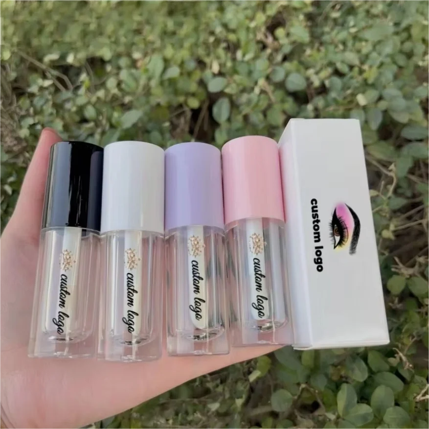 บรรจุภัณฑ์ลิปกลอส หลอดลิปกลอสเปล่า พร้อมกล่องกระดาษ รับผลิตแบรนด์ส่วนตัว หลอดลิปออยล์ หัวแปรงใหญ่ 6 มล. ขายส่ง