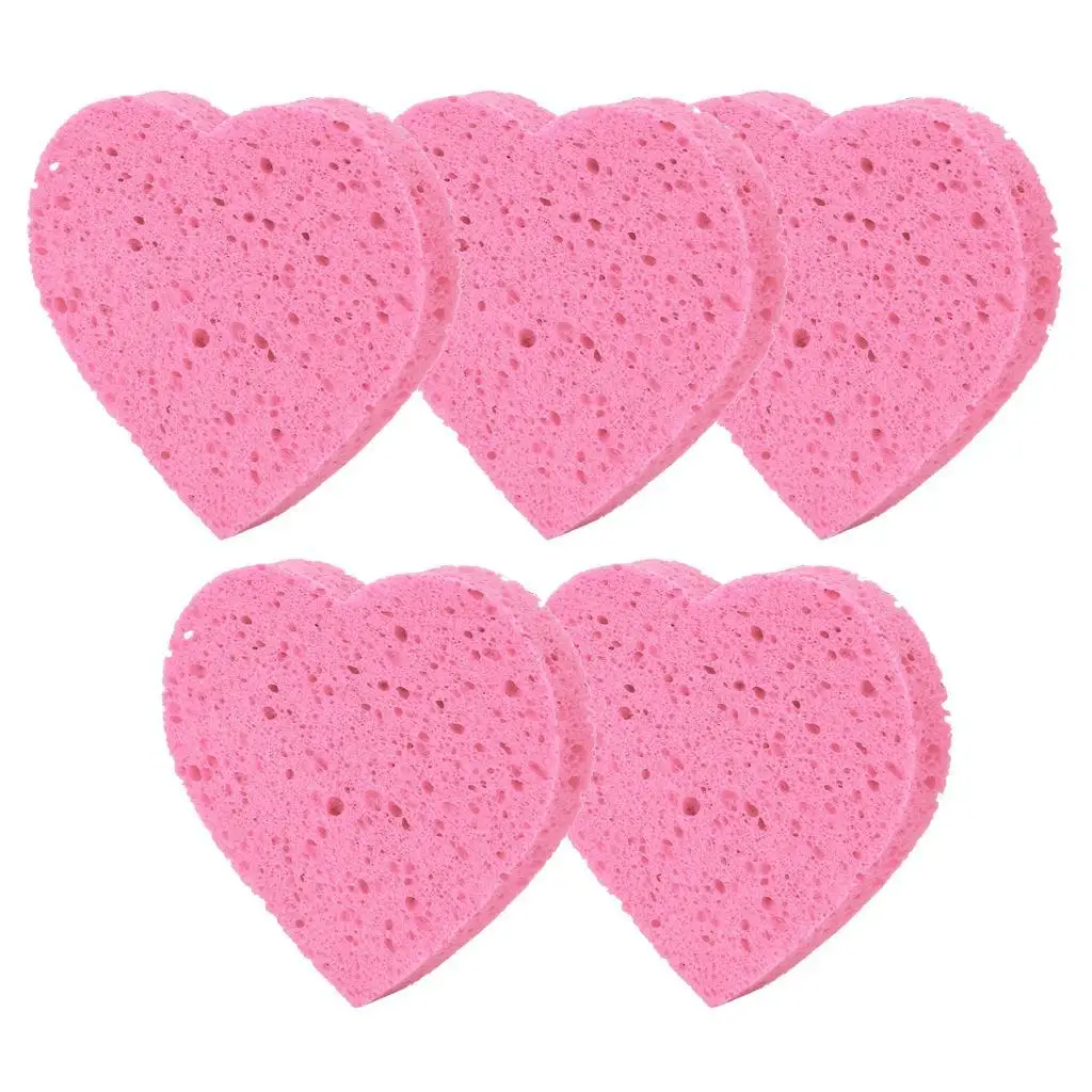 5pcs Compressed Facial Sponge Cellulose Cleansing Sponges Reusable Cosmetics Makeup Remover Pads for Neck Body