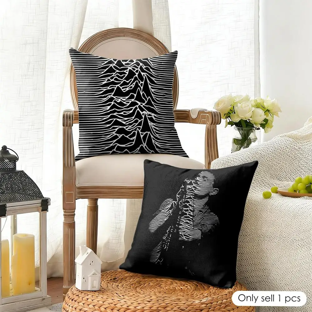 Rock Band J-Joy Division Cushion Cover Organic Linen Square Pillow Case Durable Non-Allergenic And Kind To Skin