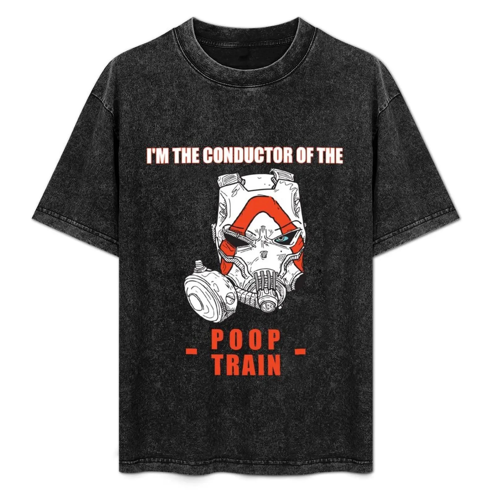 I'M THE CONDUCTOR OF THE POOP TRAIN KRIEG T-Shirt anime clothes sports fans korean fashion big and tall t shirts for men