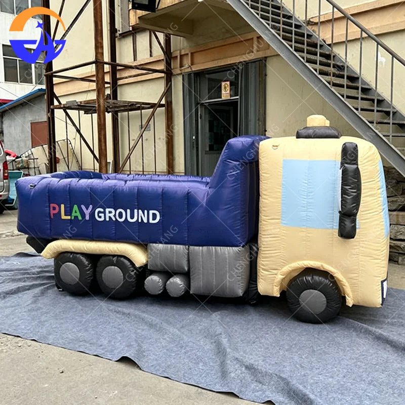 Giant Inflatable Advertising Simulation Tank Car Model Outdoor Command Vehicle Blow up Decoy False Target for Special Use
