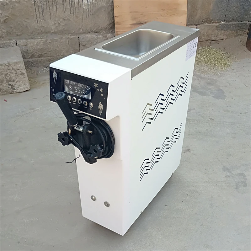 Commercial Soft Serve Ice Cream Machine Microcomputer Digital Display Competitive Price Cone Shape for Serving Fruit