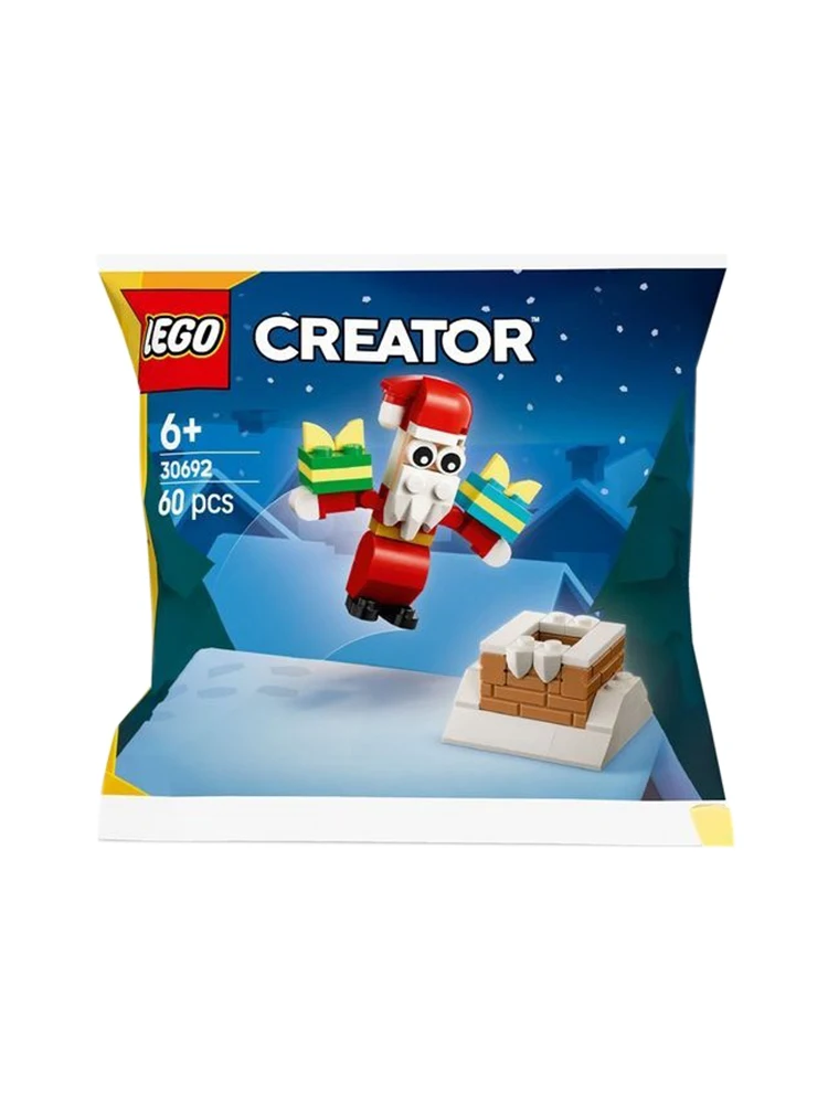 เลโก้ 30692 ซานตาคลอสและปล่องไฟ ชุดสร้างสรรค์หลากหลายรูปแบบ ของเล่นตัวต่อเสริมพัฒนาการสำหรับเด็กชายและเด็กหญิง