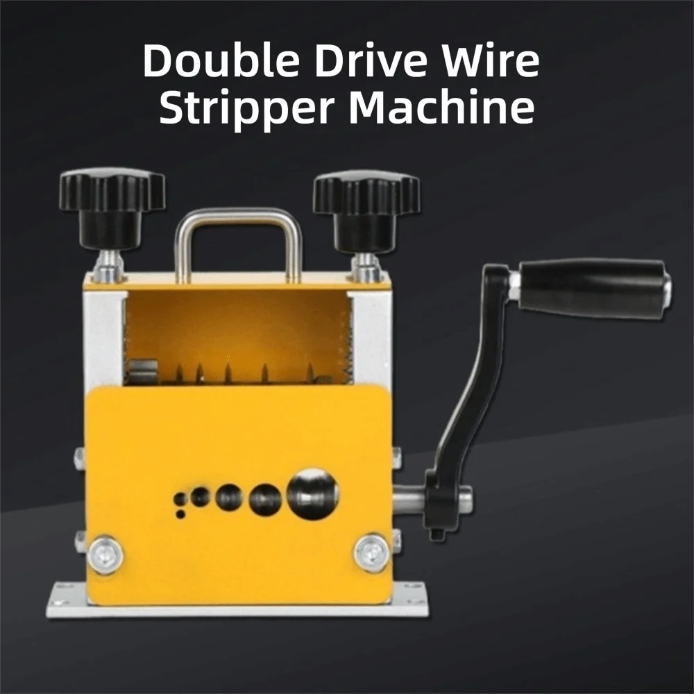 Double Drive Wire Stripper Machine Multi-hole Automatic Scrap Wire Copper Wire Stripper Upgraded Blades Enhance Efficiency