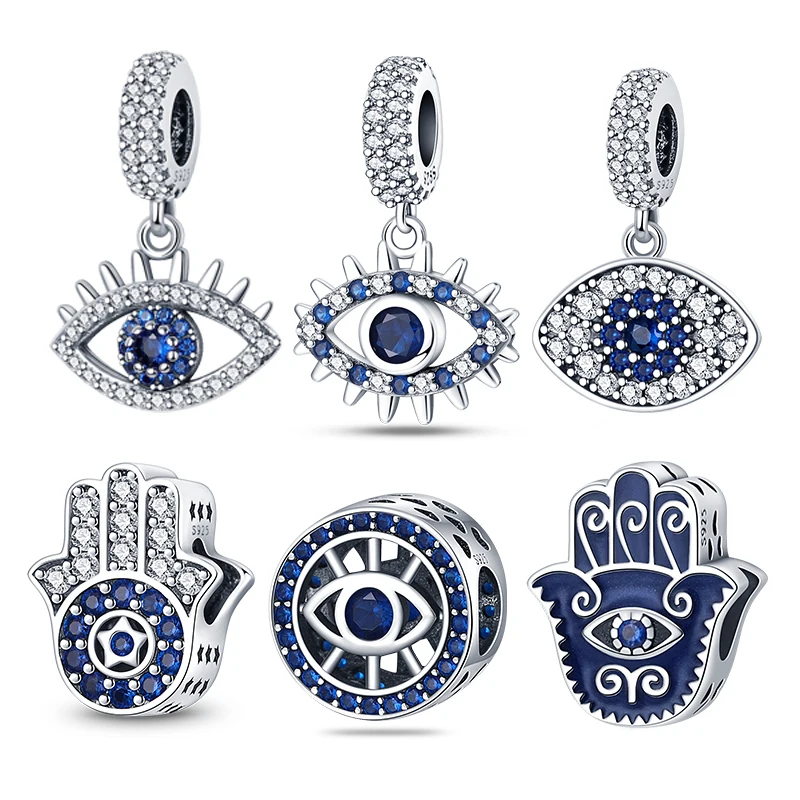 Fashion 925 Silver Devil's Eye Series Charms Beads Fit 3mm Original Bracelet Necklace For Women DIY Fine Jewelry Gifts Hot Sale