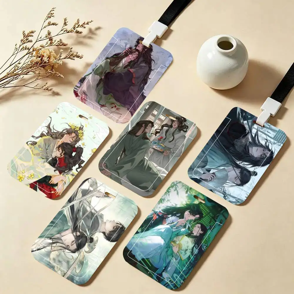 Anime The Scum Villains Self-Saving System ID Card Holder Neck Strap Pendant Door Badge Holder Lanyards Keychain Work Credential