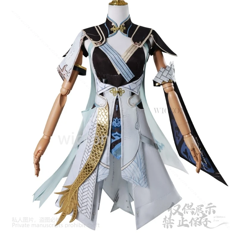 Anime Game Wuthering Waves Anime Jinhsi Anime Costume Uniform Dress Wig Shoes For Female Hallowen Clothes Clothing Customized