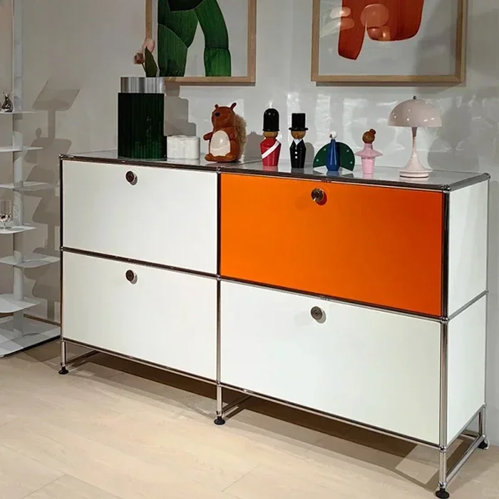 

USM Haller Side Cabinet Kitchen Living Room Household Integrated Wall Medieval Side Multi-layer Fashion Side