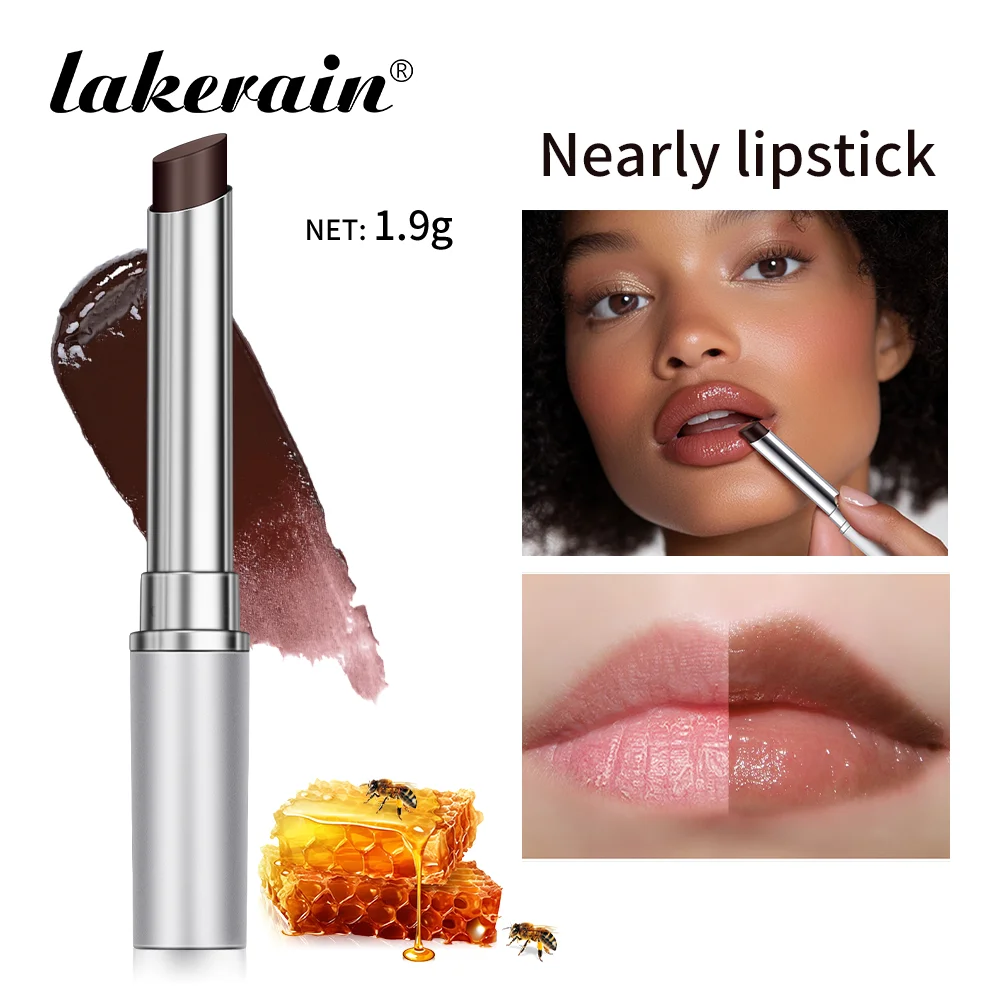 Lakerain Balsamo Labbra Effetto Rossetto Lunga Durata Idratante Colore Naturale Texture Cremosa Nutriente Cura Labbra Gloss Cosmetico