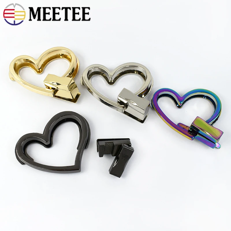 1-10Pcs Metal Bag Lock Clasp Twist Turn Locks Buckles DIY Handbag Purse Hardware Clasps Closure Bags Replace Accessories