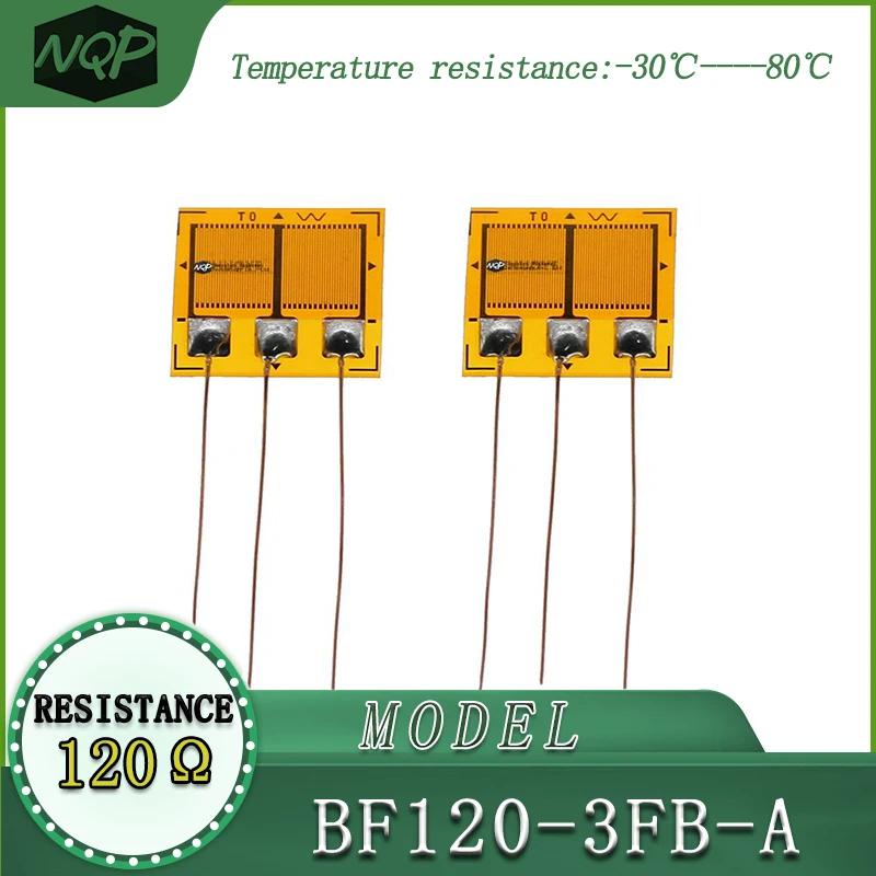 Strain gauge BF120-3FB-A, high-precision, resistive type, with a resistance value of 120 ohms, for load cells.