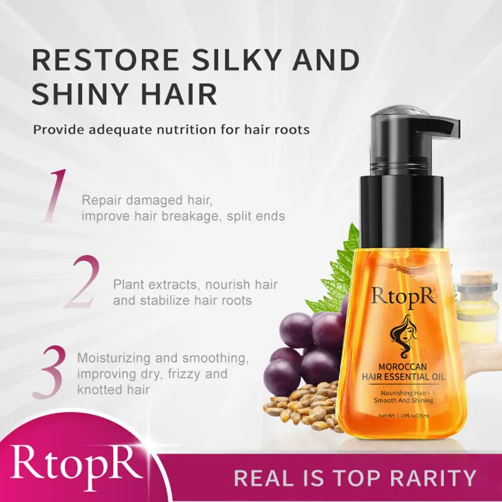 المغرب الأرغان العناية بالزيت بالشعر جوهر إصلاح مغذي التالف تحسين انقسام الشعر الخام إزالة دهني علاج العناية بالشعر