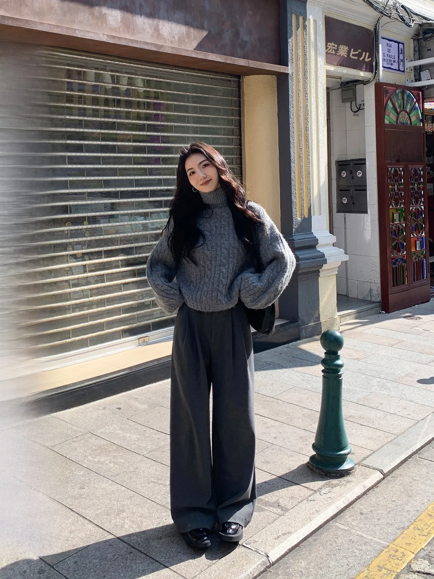 

Mulvan High Waist Wide Leg Suit Pants Women's Loose Drapey Long Casual Trousers Comfortable Straight Leg Trousers for Ladies