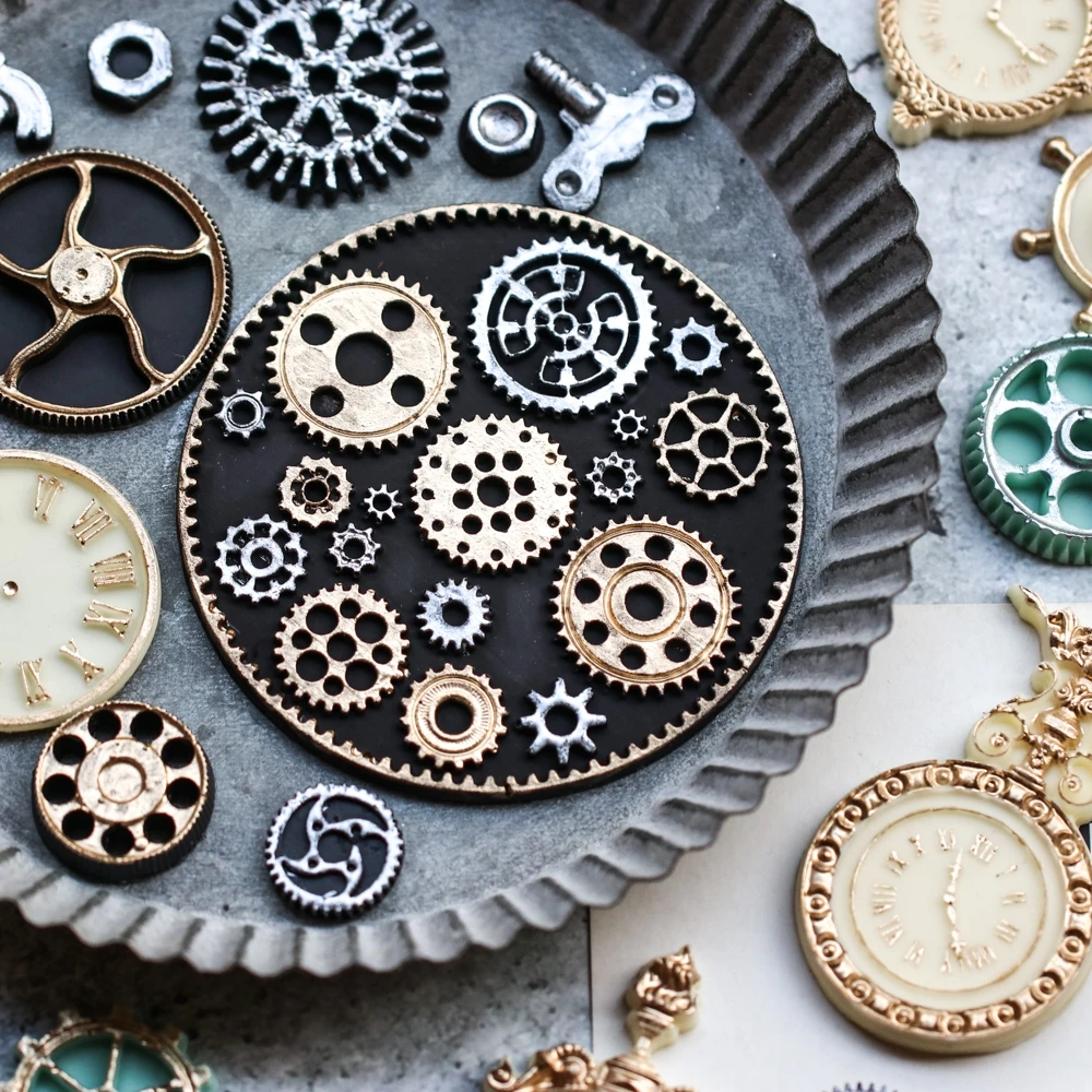 Kinds Steampunk Gear Confeitaria Silicone Mold Mechanical Fondant Cake Mould Cupcake Mould Chocolate Baking Tool Cake Decoration