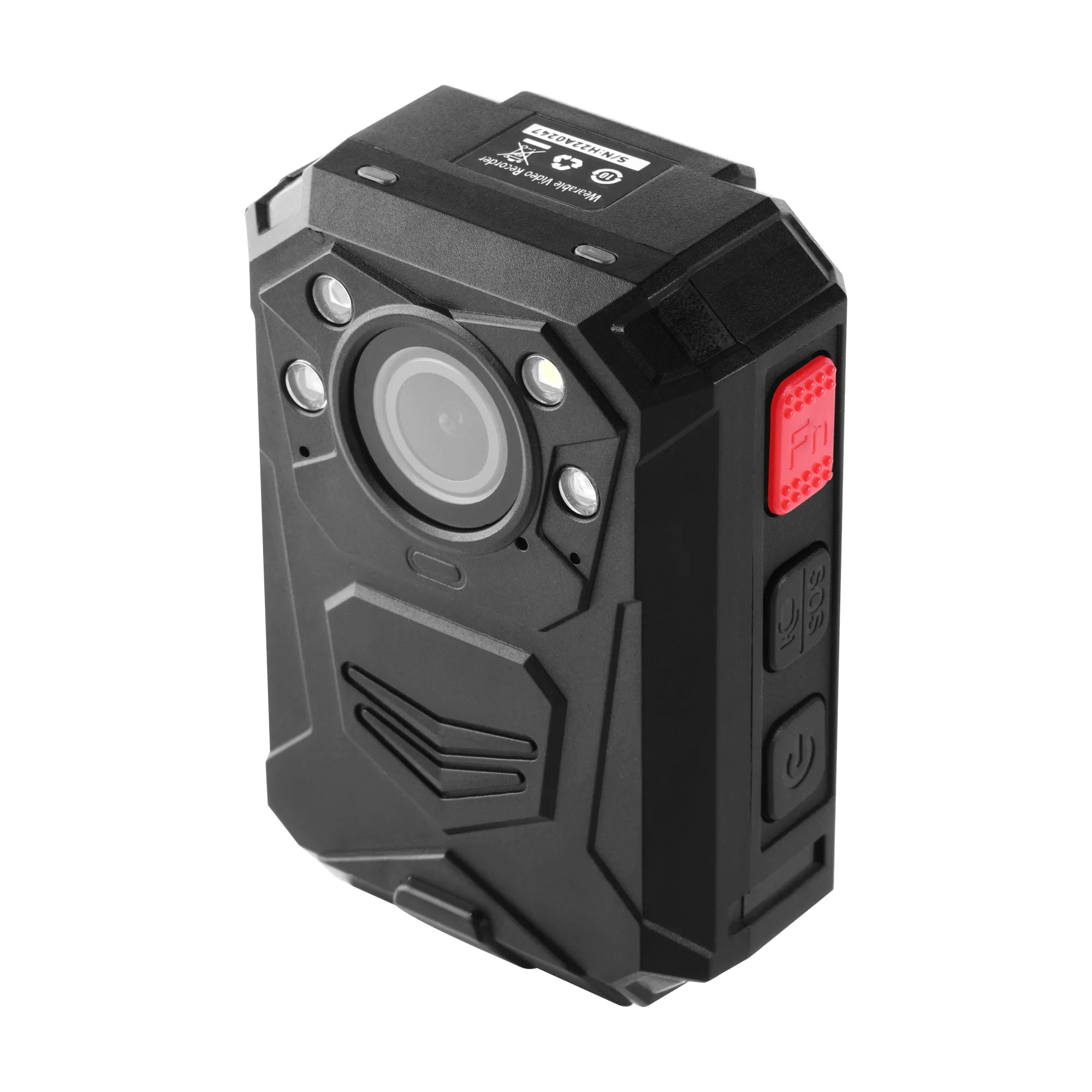 EEYELOG Newest X8A GPS National Police Body Mini Camera Chest Security Guard Wearable Video Recorder IR Night Vision Analogue