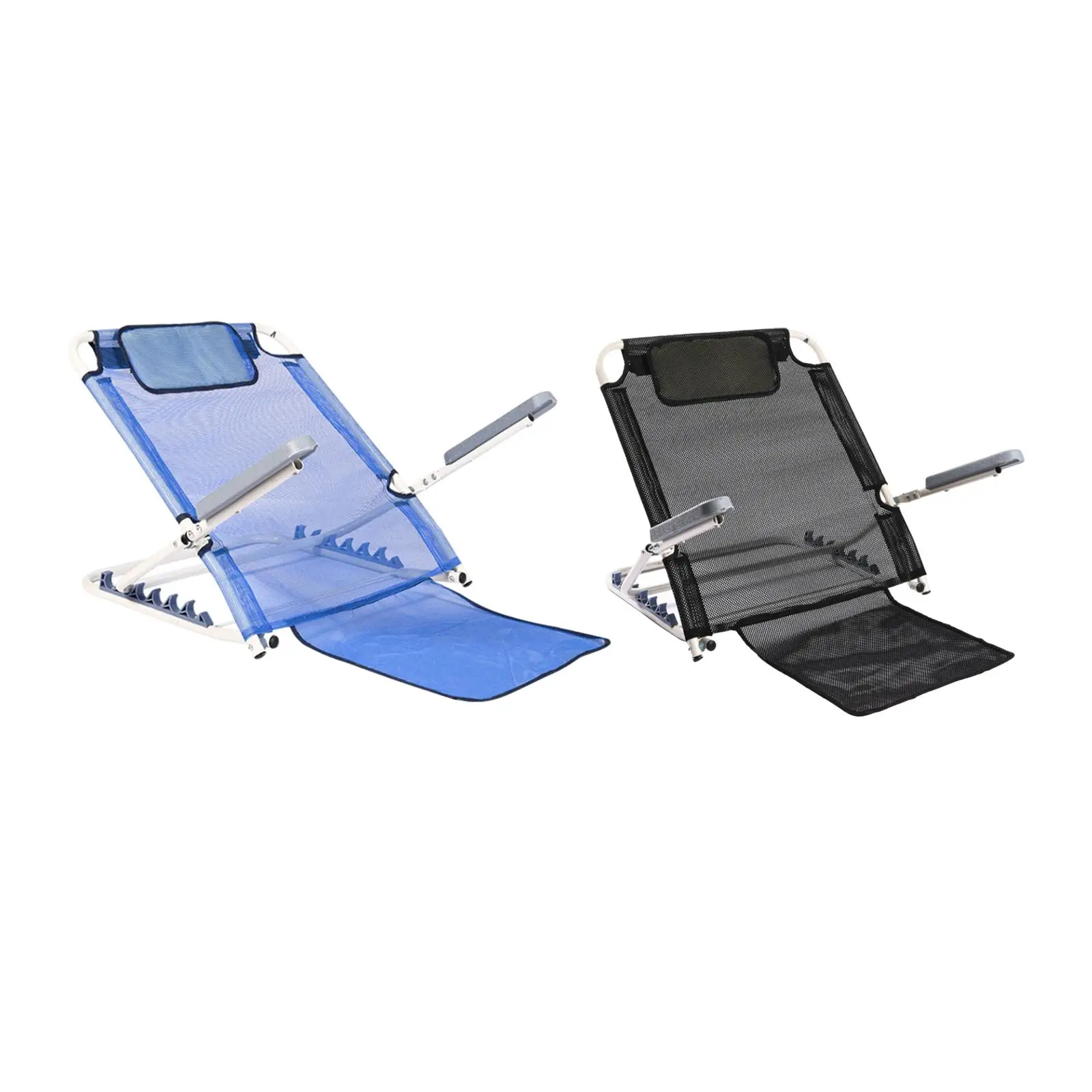 Back Rest Folding Chair Low Seat Camping Chairs Bleacher Cushion Seat Pad Stadium Chairs for Adults Adjustable Bed Backrest