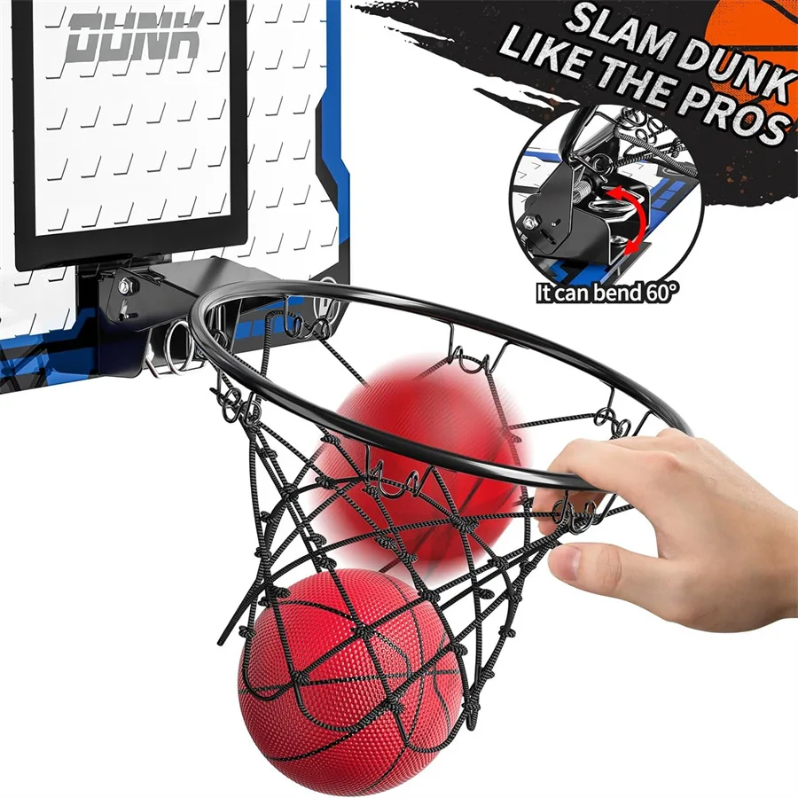 

electronic wall mounted basketball hoop, water pool home basketball hoop with 4 basketballs, family party game supplie