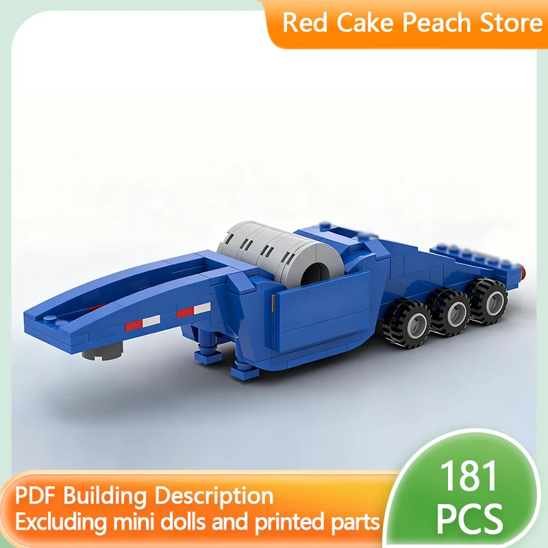 

City Car Model MOC Building Bricks Classic Steel Coil Trailer Modular Technology Children Holiday Gifts Assemble Toys Suit