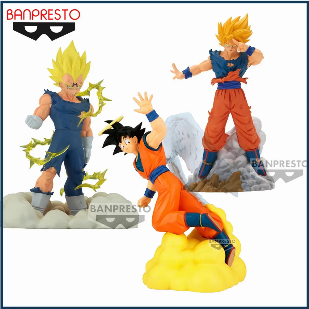 In Stock Original Anime Figure Dragon Ball Z Son Goku Vegeta History Box Toys Model Super Saiyan Action Figurine Gifts Model