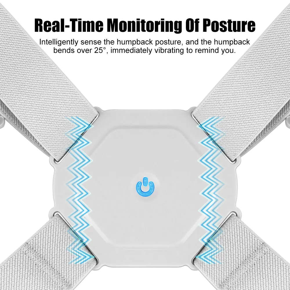 Smart Back Posture Corrector Intelligent Spine Clavicle Brace Support Belt Vibration Shoulder Training Adjustable Adult Child