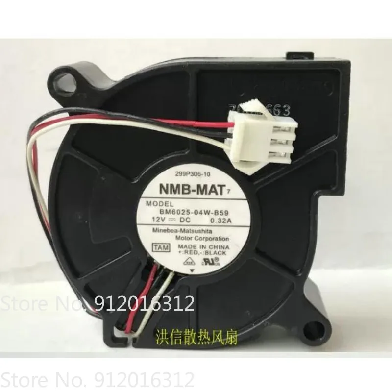 

Original New Cooler Fan for NMB BM6025-04W-B59 DC12V 0.32A Turbo Fan 6025 60x60x25mm