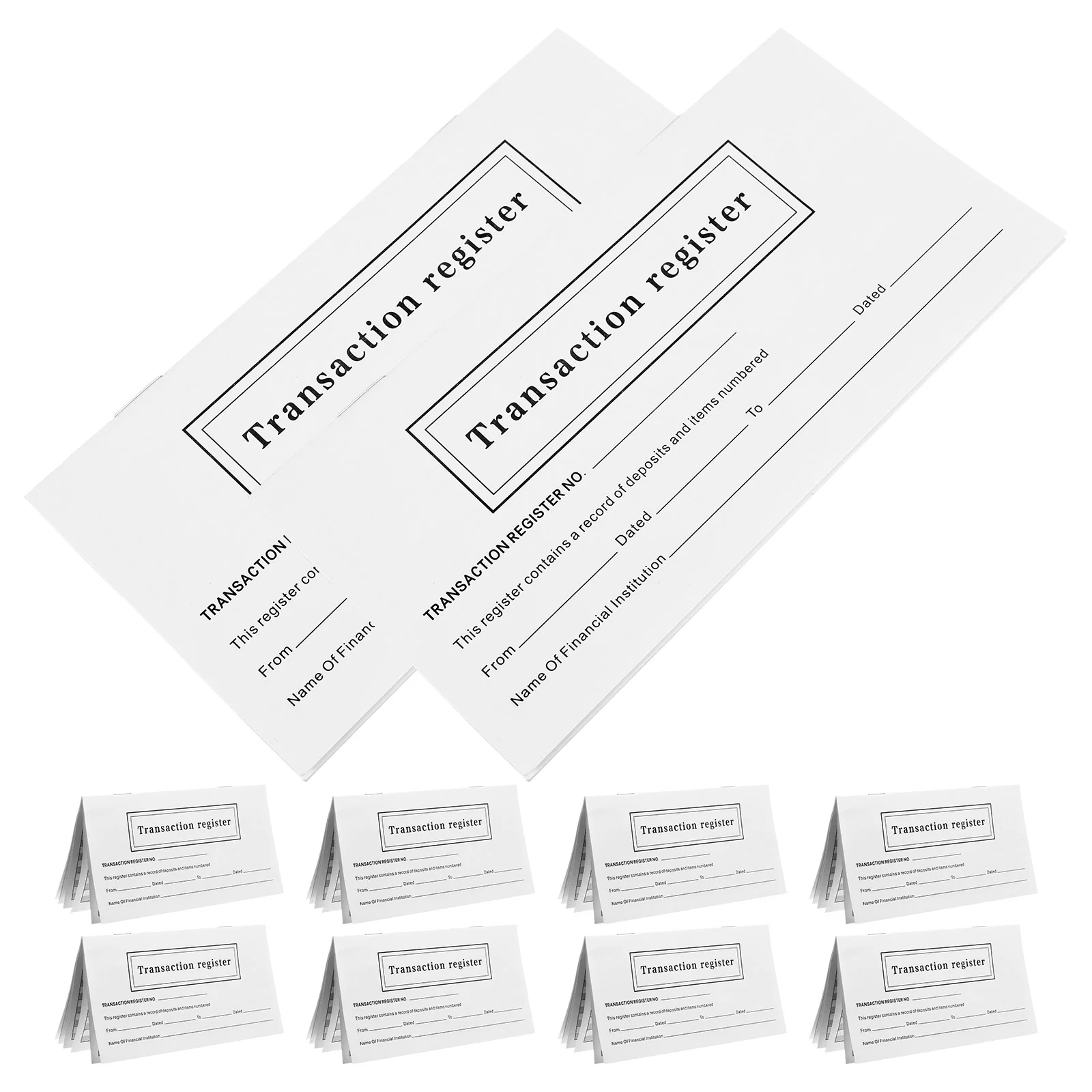 10 Books Check Checkbook Financial Notebook Register Budgeting The Currency Management Record Transaction