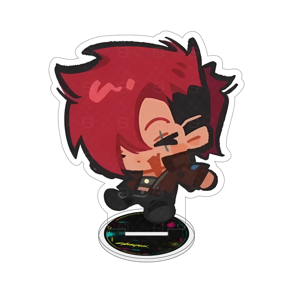 Game Cyberpunk Edgerunners Acrylic Stand Figure Lucy Rebecca Maine Dorio Kiwi Desk Display Ornament Key Chain Fans Gift 10cm