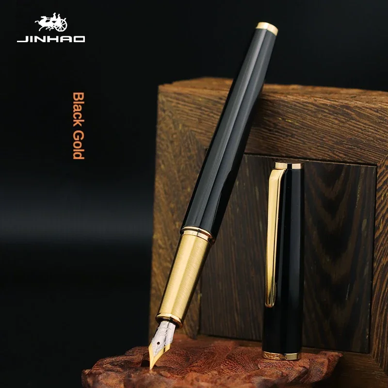 JINHAO-pluma estilográfica de Metal 95, diseño Retro, Material de Metal, Clip elegante, escritura, oficina, Material escolar, papelería, PK 9019