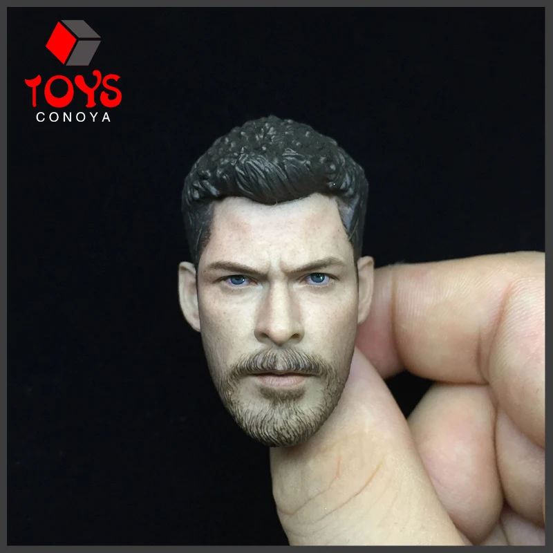 In Stock 1/6 Scale Chris Hemsworth Head Sculpt Carving Fit 12'' Male Soldier Action Figure Body