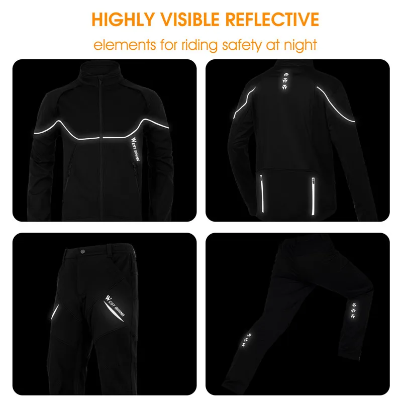 WEST BIKING Winter Comfortable Cycling Jerseys Set Long Sleeve Thermal  Bicycle Clothing Keep Warm Bike Wear Suit Sportswear