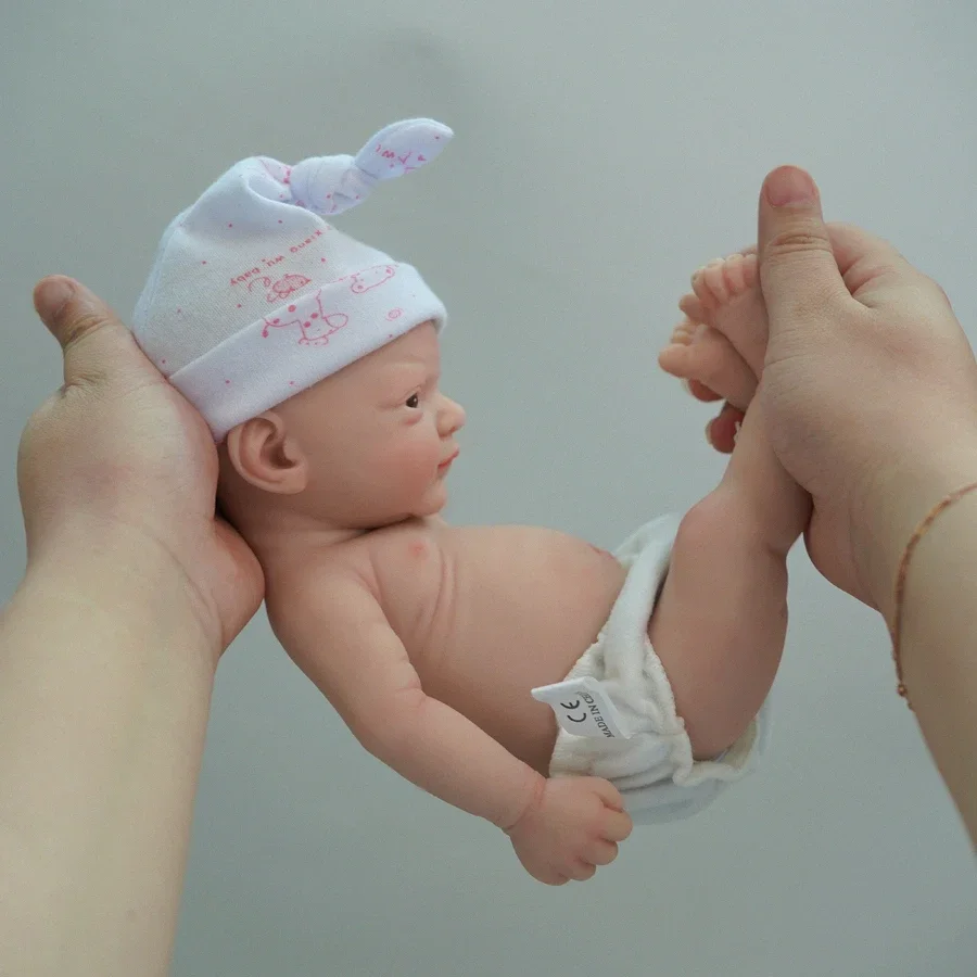 

12" Micro Preemie Full Body Silicone Baby Doll Boy Lifelike Reborn Doll Surprice Children Anti-Stress Bebe Reborn