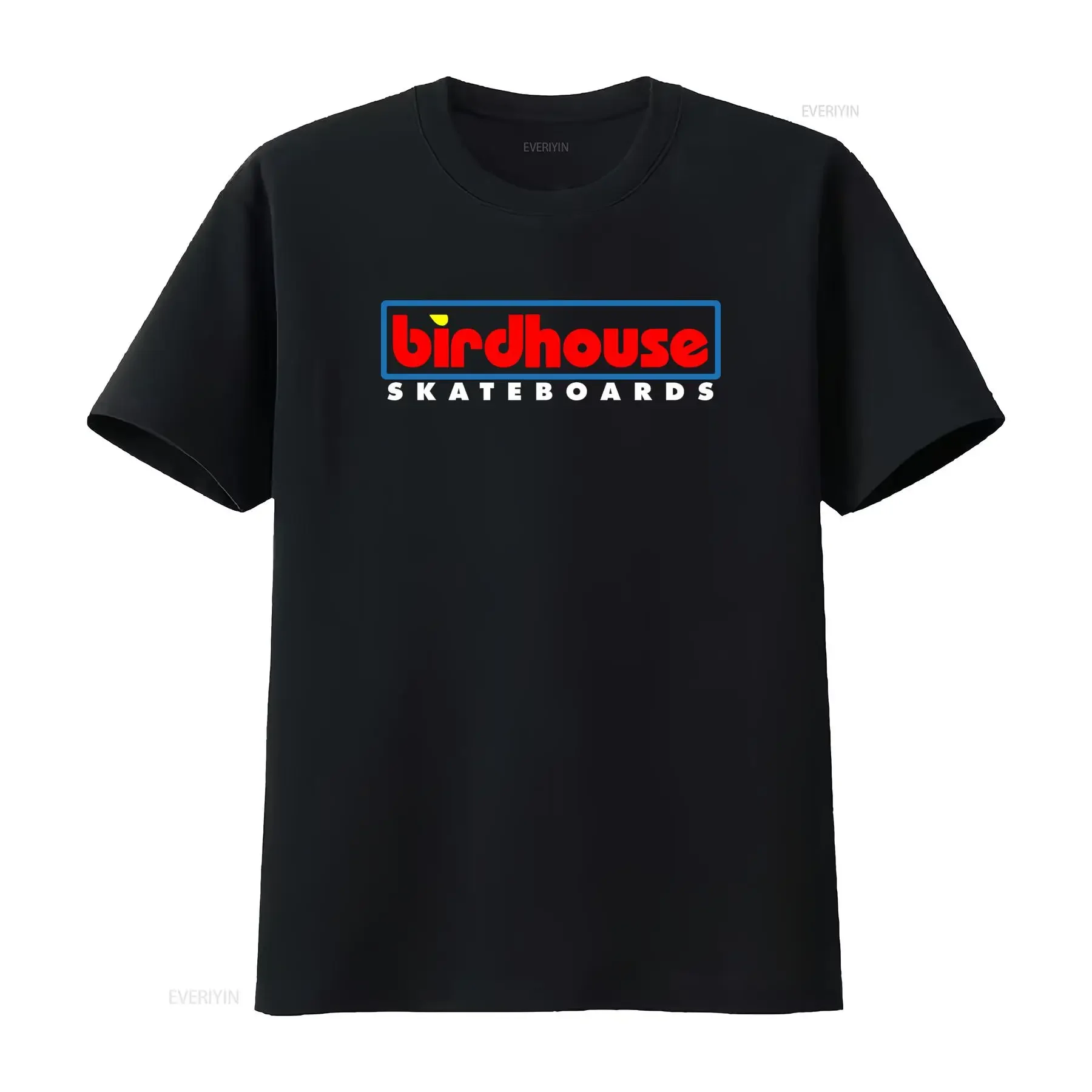 Birdhouse Skateboards T shirt for Men and Women Stylish Comfortable vintage Washed fashion Unisex graphic homme Slightly