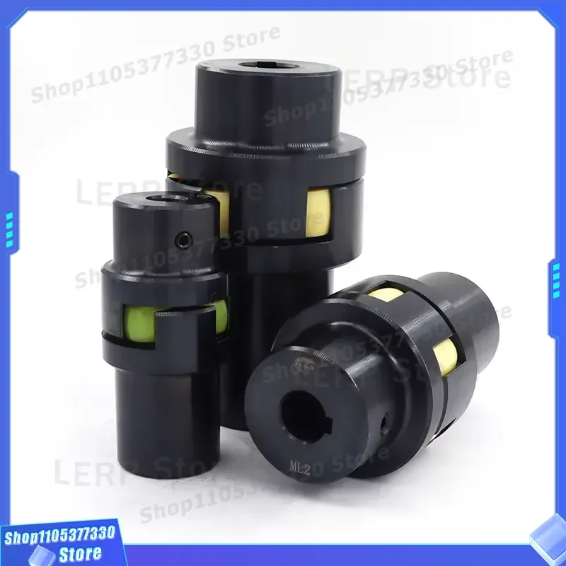 Universal Flexible Engine Alternator Shaft Coupling 100mm Aperture 45 Steel OEM Adapter Blackening Surface 2000N-m Torque
