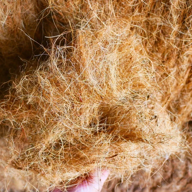 Natural Coconut Husk Fiber Flowerpot Cover Insect-proof Protect Garden Flower Plant Soil Keep Warm Reptile Bedding Bird Nest view 3
