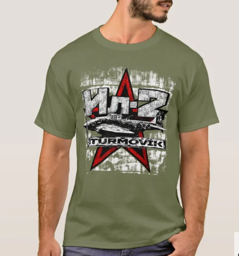 Soviet Ilyushin Il-2 Shturmovik Ground Attack Aircraft T-Shirt. Summer Cotton Short Sleeve O-Neck Mens T Shirt New S-3XL