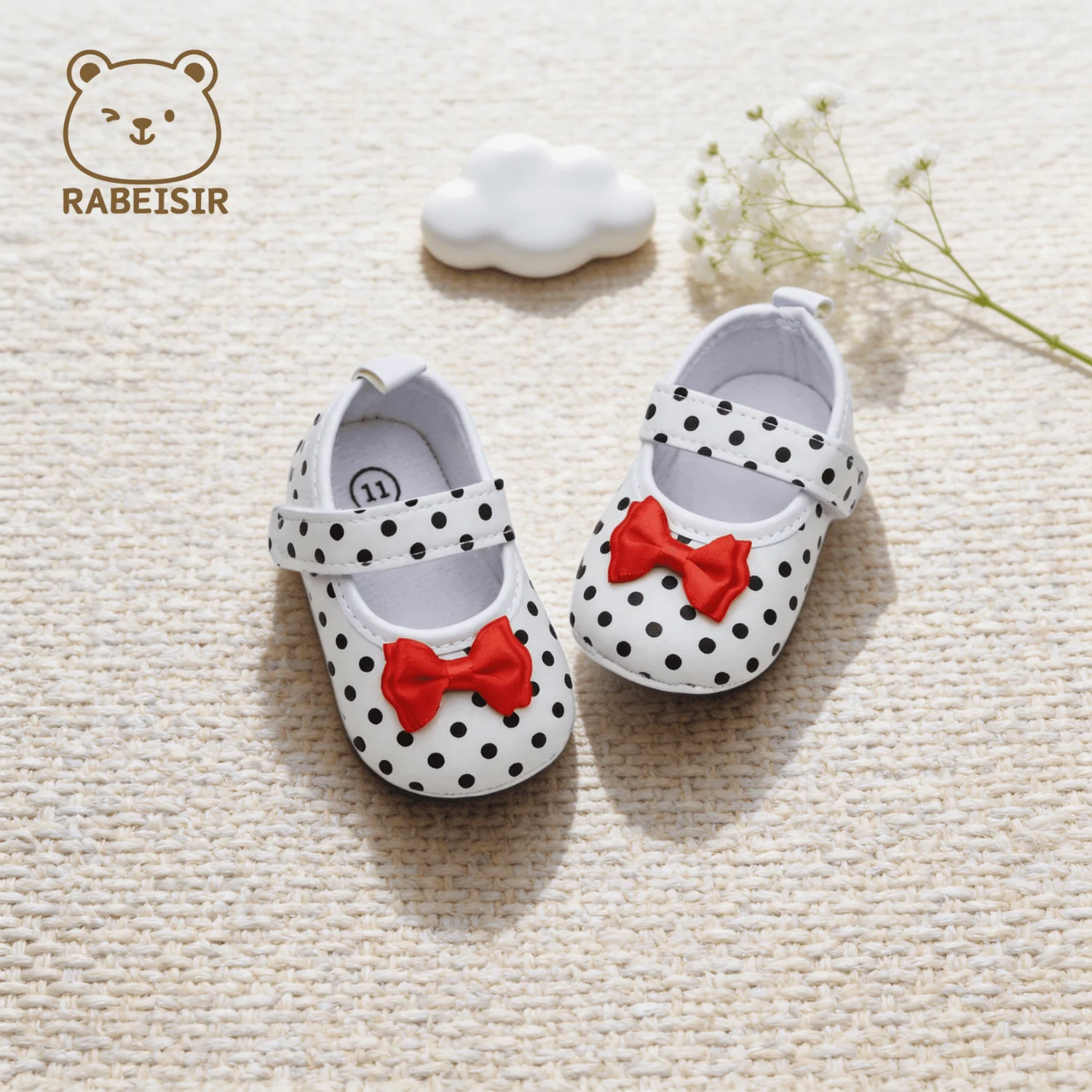 Baby-Stufen-Schuhe für Babys, erstes Paar Kleinkind-Schuhe, Babyschuhe, atmungsaktiv, rutschfest, modische Mädchen-Schuhe im Prinzessinnen-Stil – Detail 6