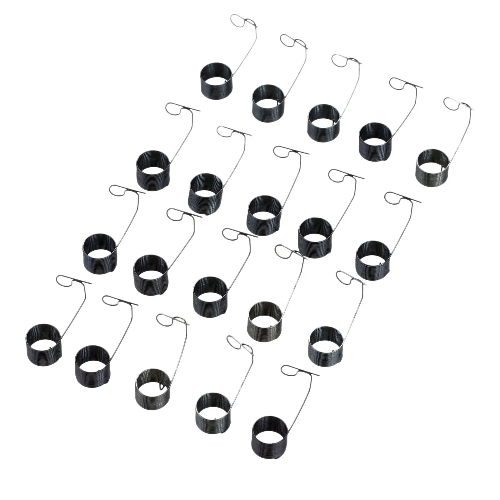 20 Pcs 10*7mm Metal Thread Tension Clamp Springs Fit for Old Household Sewing Machine Home Sewing Tools & Accessory Black