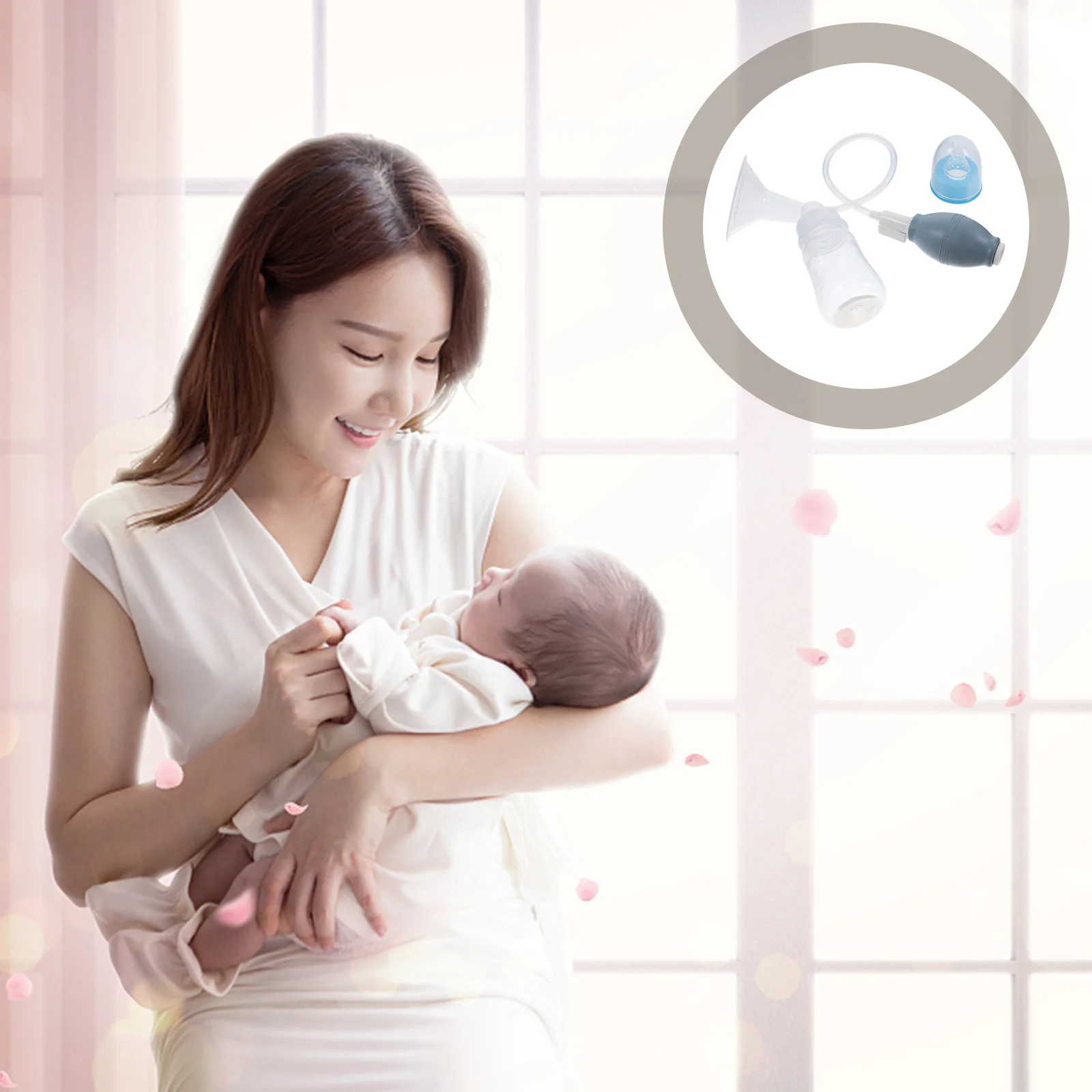 

Manual Breast Milk Can & Accessories Electric Extractor Hand Cup Portable Double Container Laktator