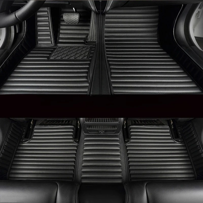 

Striped Pu Leather Customized 5D Car Floor Mat for Audi Q4 e-tron 2022 2023 Q5 e-tron Q5 Sportback Car Accessories Carpet