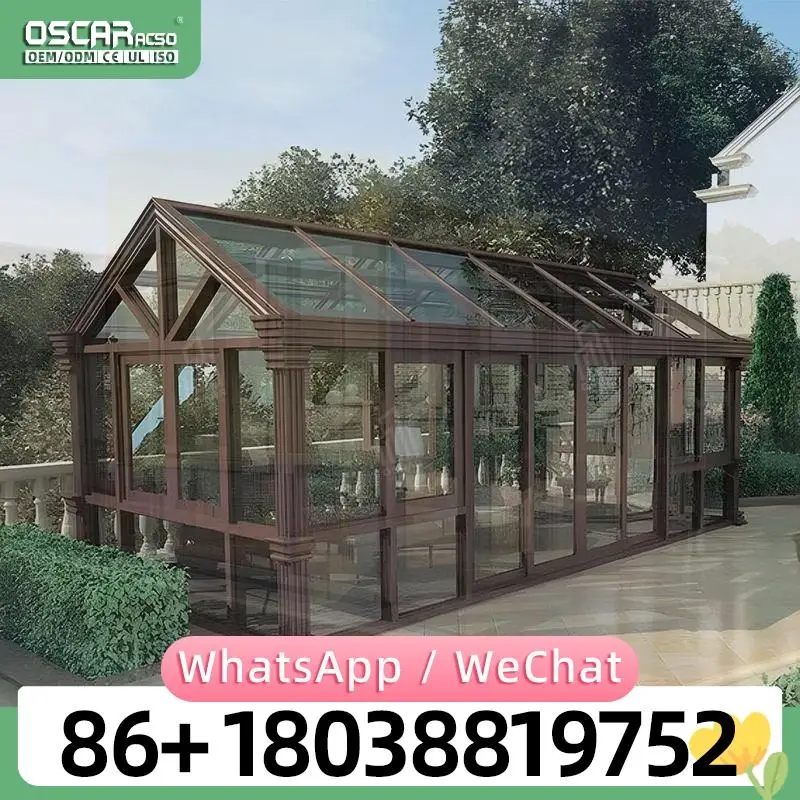 

Новый дизайн наклонного и плоского стеклянного навеса на крыше для наружного солнцезащитного козырька и навеса от дождя в солнечной комнате Four Seasons