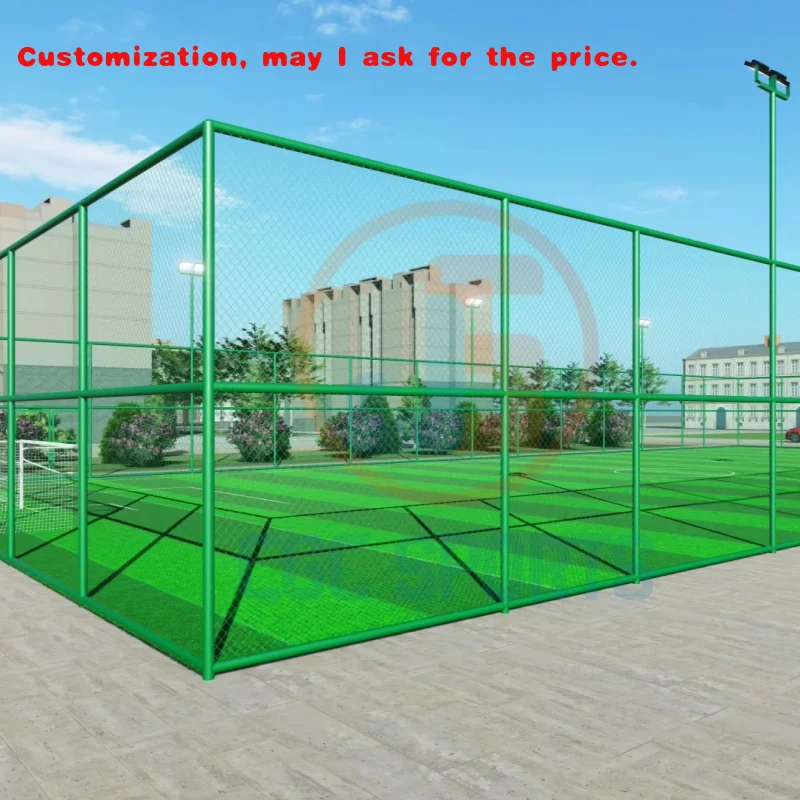 

на заказ. Металлический забор с покрытием из ПВХ Поле для занятий спортом на открытом воздухе Стадион Клетка Футбол Стальная сетка