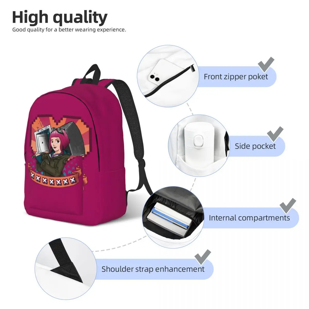 O Bookbag Escola Estudante Dreamgirl, Scott Pilgrim VS a mochila mundial, Bookbag Durável Elementary High College